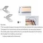 LBY 40pcs Picture Frame L Shape Angle Bracket Flat Plate Fastener, Metal Picture Frame Hardware Corner Gasket, Corner Brace Joint Bracket Fastener,Joints Support Bracket,Silver