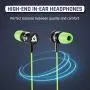 KLIM Fusion Earbuds with Microphone + Long-Lasting Wired Ear Buds - Innovative: in-Ear with Memory Foam + Earphones with Mic and 3.5mm Jack - New 2021 Version - Green