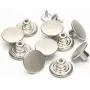 12 Sets Jean Tack Buttons Metal Replacement Kit, Matte Silver (Silver) 12 Sets Jean Tack Buttons Metal Replacement Kit, Matte Silver (Silver)