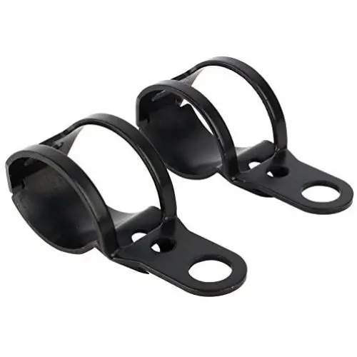 2 pcs/pair Motorbike Turn Signal Mount Bracket, Universal Indicator Fork Bracket Clamp, 30-43mm Metal Fork Relocation Clamps Brackets, Black 2 pcs/pair Motorbike Turn Signal Mount Bracket, Universal Indicator Fork Bracket Clamp, 30-43mm Metal Fork Relocation Clamps Brackets, Black