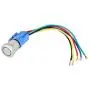 Push Button Switch,12V Blue LED 0.7in Metal Push Button ON/OFF Switch Accessory Part for Auto Motorcycle Push Button Switch,12V Blue LED 0.7in Metal Push Button ON/OFF Switch Accessory Part for Auto Motorcycle