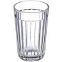 Russian Traditional Granyoniy Paneled Hot Tea Glass, 7 oz, for Metal Holder Podstakannik, Vintage, USSR, Soviet