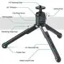 Lightweight Mini Tripod,All Metal Made, Portable for Digital Cameras,Cell Phone,Webcam,Cold Shoe Port on Ball Head Side for Video Rig Mount Lightweight Mini Tripod,All Metal Made, Portable for Digital Cameras,Cell Phone,Webcam,Cold Shoe Port on Ball Head Side for Video Rig Mount