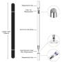 Stylus for iPad (2 Pcs), StylusHome Magnetic Disc Universal Stylus Pens Touch Screens for Apple/iPhone/Ipad pro/Mini/Air/Android/Microsoft/Surface All Capacitive Touch Screens - Black/White