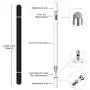 Stylus for iPad (2 Pcs), StylusHome Magnetic Disc Universal Stylus Pens Touch Screens for Apple/iPhone/Ipad pro/Mini/Air/Android/Microsoft/Surface All Capacitive Touch Screens - Black/White