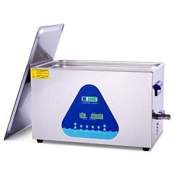 Large Professional Ultrasonic Cleaner-DK SONIC 22L 480W Sonic Cleaner with Heater and Basket for Metal Parts,Carburetor,Fuel Injector,Brass,Auto Parts,Engine Parts,Motor Repair Tools,etc