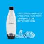 SodaStream Black 1L Slim Carbonating Bottles Twin Pack, 1-Liter