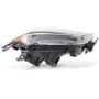 HEADLIGHTSDEPOT Halogen Headlight Compatible With Mazda Protege 2001-2003 4-Door Sedan Metal Bezel Includes Right Passenger Side Headlamp