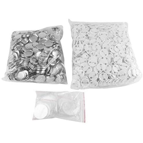 Button Parts 1000PCS 32mm DIY Blank Pin Badge Button Parts Consumables for Badge Maker Machine, 1.26inch(32mm)