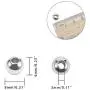 NBEADS 100 Pcs 8mm Metal Spacer Beads, 304 Stainless Steel Round Beads Smooth Rondelle Loose Beads for DIY Jewelry Making Findings NBEADS 100 Pcs 8mm Metal Spacer Beads, 304 Stainless Steel Round Beads Smooth Rondelle Loose Beads for DIY Jewelry Making Findings