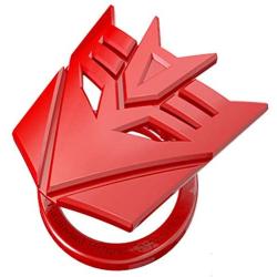 Transformers car one-Button Start Button Protective Cover Interior Modification Ignition Device Switch Metal Decorative Stickers (Red)