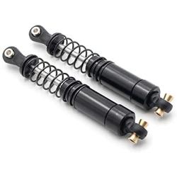 LCX Racing 1/10th RC Crawler Car 2PCS Black 90mm Metal Suspension Shock Absorber Damper for TRX4 TRX-4 TRX6 Axial SCX10 SCX10 II 90046 90047 SCX10 III AXI03007, Upgrades Parts Accessories