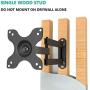 WALI TV Wall Mount Articulating LCD Monitor Full Motion 15 inch Extension Arm Tilt Swivel for Most 13 to 30 inch LED TV Flat Panel Screen with VESA up to 100x100mm (1330LM), Black