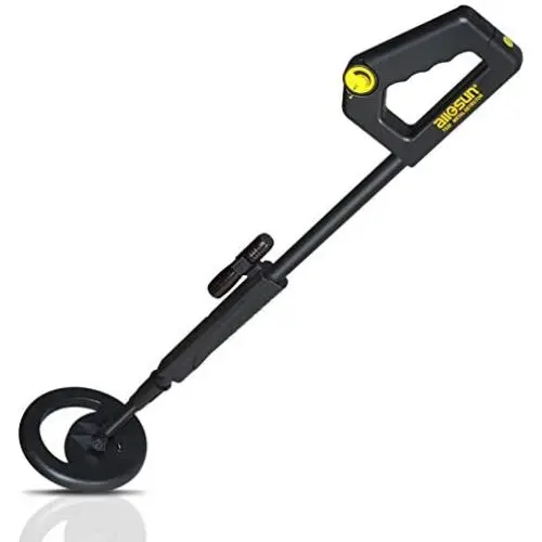 ALLOSUN Junior Metal Detector For Kids with Waterproof Diy Beach Toy Target Game, Black ALLOSUN Junior Metal Detector For Kids with Waterproof Diy Beach Toy Target Game, Black
