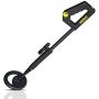 ALLOSUN Junior Metal Detector For Kids with Waterproof Diy Beach Toy Target Game, Black