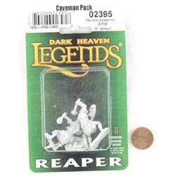 Reaper Miniatures Caveman Pack (4 Pieces) #02395 Dark Heaven Unpainted Metal