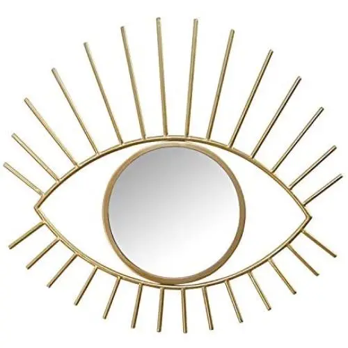 Stratton Home Décor Stratton Home Decor Gold Metal Eye Wall Mirror Stratton Home Décor Stratton Home Decor Gold Metal Eye Wall Mirror