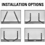 Mounting Dream Soundbar Mount Sound Bar TV Bracket for Mounting Above or Under TV Fits Most of Sound Bars Up to 22 Lbs, with Detachable Long and Short Extension Plates MD5420