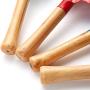 4-Piece Set 8'' Kids Gardening Tools, Made of Metal with Sturdy Wooden Handle, Safe Toy Gardening Equipment Fork, Trowel, Rake & Shovel for Children Beach Sandbox Toy