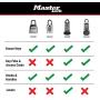 Master Lock 5400D Set Your Own Combination Portable Lock Box, 5 Key Capacity, Black