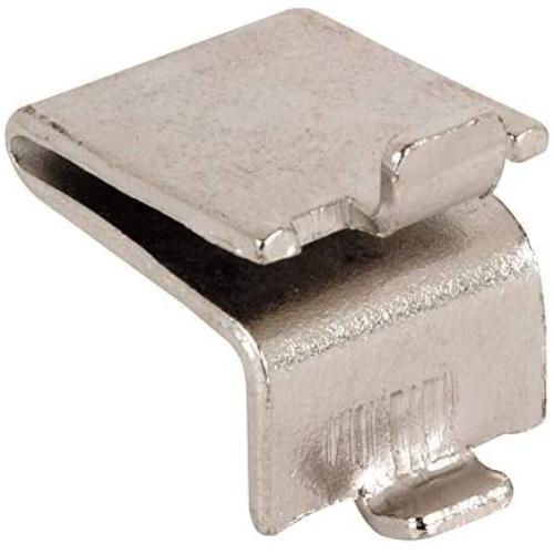 Prime-Line Products U 10173 Shelf Bracket Clips (8 Pack), 5/8'', Nickel Plated Finish