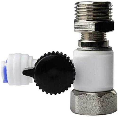 iSpring AFW43 Systems Feed Adapter, Fits 1/2'' NPT and 3/8'' COMP, Cold Water Supply Valve