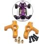 LEIPUPA 1 Pair RC Metal Steering Cup for 1:12 1:14 Wltoys 124018 124019 144001 Model Buggy Trucks Car Spare Parts - Gold