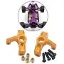 LEIPUPA 1 Pair RC Metal Steering Cup for 1:12 1:14 Wltoys 124018 124019 144001 Model Buggy Trucks Car Spare Parts - Gold LEIPUPA 1 Pair RC Metal Steering Cup for 1:12 1:14 Wltoys 124018 124019 144001 Model Buggy Trucks Car Spare Parts - Gold