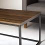 Walker Edison Furniture Modern Wood Open Rectangle Coffee Accent Table Living Room, 42 Inch, Walnut Brown