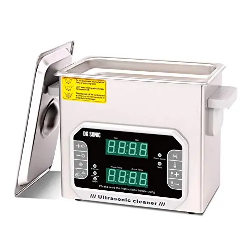DK SONIC Professional Ultrasonic Cleaner- 3L Sonic Cleaner with Heater and Basket for Denture, Coins,Small Metal Parts,Record,Circuit Board,Daily Necessaries,Tattoo Equipment,Lab Tools,etc DK SONIC Professional Ultrasonic Cleaner- 3L Sonic Cleaner with Heater and Basket for Denture, Coins,Small Metal Parts,Record,Circuit Board,Daily Necessaries,Tattoo Equipment,Lab Tools,etc