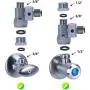 YUHX Metal Brass 3/8 Feed Water Adapter Water Line T Valve Adapter 1/4'' OD Push Fit Angle Stop Adapter for Water Purifier RO System,ice maker,Fits Both 3/8'' & G1/2'' Connection water line splitter 1/4 YUHX Metal Brass 3/8 Feed Water Adapter Water Line T Valve Adapter 1/4'' OD Push Fit Angle Stop Adapter for Water Purifier RO System,ice maker,Fits Both 3/8'' & G1/2'' Connection water line splitter 1/4