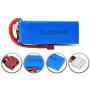 YJYdadaS Upgrade 7.4V 3000Mah 2S Lipo Battery Part for WLtoys 124018 124019 1/12 RC Car