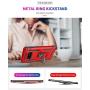 Military Grade Drop Impact for Samsung Galaxy Note 8 Case 360 Metal Rotating Ring Kickstand Holder Built-in Magnetic Car Mount Armor Shockproof Cover for Galaxy Note 8 Protection Case (Blue)