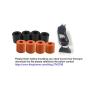 FYSETC 3D Printer Heatbed Parts, Solid Bed Mounts, OD 0.63 in ID 0.16 in Stable Hotbed Tool Heat-Resistant Silicone Buffer for CR-10 Ender 3 Bottom Connect, 4 Pcs
