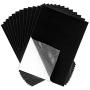 Adhesive Felt Sheet, Shynek 12 Pieces Black Felt Fabric Adhesive Sticky Back Felt Sheets for Art and Craft Making