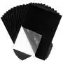 Adhesive Felt Sheet, Shynek 12 Pieces Black Felt Fabric Adhesive Sticky Back Felt Sheets for Art and Craft Making