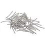 Prettyia 200 Pieces Metal Engraved Curved Tube Spacer Noodle Bead DIY Bracelets Necklaces Loose Bead Jewelry Making Accessories Findings