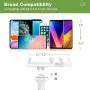 Gooseneck Cell Phone Holder, Universal 360 Flexible Phone Stand Lazy Bracket Mount Long Arms Clamp for Phone 11 Pro Xs Max XR X 8 7 6 6s Plus and Other 3.5~6.5 Device (White) Gooseneck Cell Phone Holder, Universal 360 Flexible Phone Stand Lazy Bracket Mount Long Arms Clamp for Phone 11 Pro Xs Max XR X 8 7 6 6s Plus and Other 3.5~6.5 Device (White)