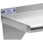 Stainless Steel Shelf 12 x 48 Inches, 280 lb, Commercial NSF Wall Mount Floating Shelving for Restaurant, Kitchen, Home and Hotel