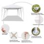 Heavy Duty Canopy Event Tent-10x30 Outdoor White Gazebo Party Wedding Tent, Sturdy Steel Frame Shelter w/5 Removable Sidewalls Waterproof Sun Snow R Heavy Duty Canopy Event Tent-10x30 Outdoor White Gazebo Party Wedding Tent, Sturdy Steel Frame Shelter w/5 Removable Sidewalls Waterproof Sun Snow R