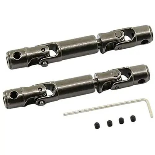 Tongina Metal Upgrade Centre Drive Shaft Dogbone for WPL D12 1:16 B14 B16 B24 1/16 C14 C24 C34 and for Henglong 1:16 Truck DIY RC Truck Parts Titanium - 2pcs Titanium