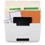 Wallniture Lisbon Wall File Holder Organizer for Office Storage, 3-Tier Mail and Magazine Holder Metal White