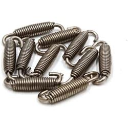 uxcell 10pcs Silver Tone Motorcycle Exhaust Pipe Muffler Springs Swivel Hooks