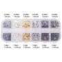 Mudder 6 Colors Lobster Claw Clasps and 6 Colors Open Jump Rings for Jewelry Making (12 mm, 5 mm)