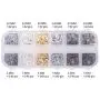 Mudder 6 Colors Lobster Claw Clasps and 6 Colors Open Jump Rings for Jewelry Making (12 mm, 5 mm)