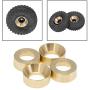 Tongina Pack of 4 1/24 RC Metal Wheel Rims Hubs for Axial SCX24 AXI90081 ,Crawler, Upgrade Parts
