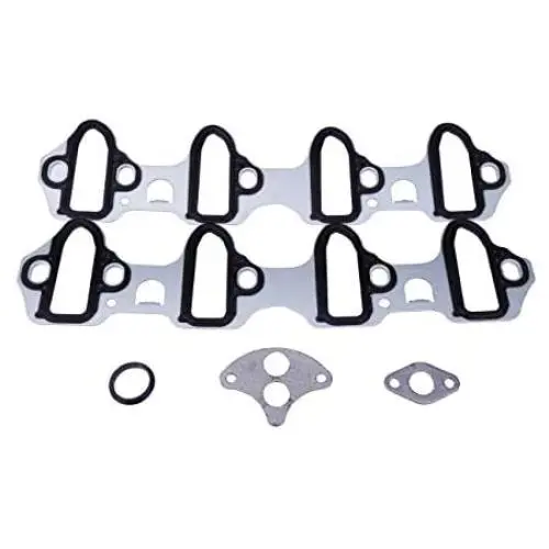 Replacement Intake Manifold Gasket - Replaces 89060413, MS98016T - Compatible with Chevy, GMC and More - Silverado, Sierra, Avalanche, Escalade, Yukon, Tahoe, Suburban - Metal Carrier Perfect Seal