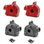 YIZAN Metal Wave Box Gear Box Shell Cover Differential Housing 144001-1254 for Wltoys 144001 1/14 RC Car Parts,Red 1Pcs