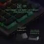 AULA L2098 RGB Mechanical Gaming Keyboard, 104 Floating-Keys Keyboard with Tactile Blue Switches, Silver Metal Board, Magnetic Light Bar Wrist Rest Plus 4 Backlit/Media Control Knob Buttons
