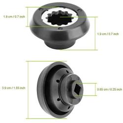 Drive Socket Kits, Replacement Blender Drive Socket Compatible with Nutri-Bulet RX 1700W, Base Gear Replacement Accessories Metal & Plastic (2 Pack)